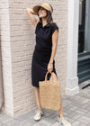 Nadia Side Ruched Shirtdress ***FINAL SALE***-Hand In Pocket