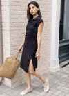 Nadia Side Ruched Shirtdress ***FINAL SALE***-Hand In Pocket
