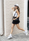 Mila Sporty Tiered Skirt - Black-Hand In Pocket