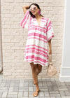 Zury Printed Dress- Fuchsia-***FINAL SALE***|EXTRA 25% OFF W/CODE:SUMMER25|-Hand In Pocket