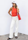 Michael Stars Pina Crop Tank-Pomodoro ***FINAL SALE***-Hand In Pocket
