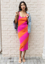 Ada Colorblock Midi Dress ***FINAL SALE***-Hand In Pocket