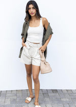 RD Style Mariana Uneck Tank - Champage-Hand In Pocket