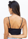 RD Style Riyan Ruched Tank - Black-Hand In Pocket