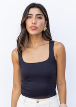 RD Style Mariana Uneck Tank - Black-Hand In Pocket