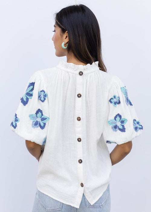 THML Lucy Embroidered Top-Hand In Pocket