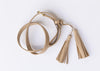 Cleobella Tassel Leather Belt - Ivory-Hand In Pocket