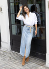 Blank NYC In My Mind Denim Skirt-Hand In Pocket