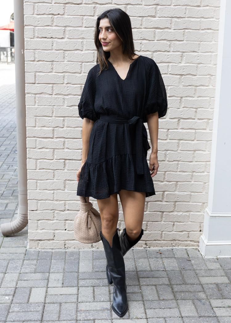 Raven Mini Dress-Hand In Pocket