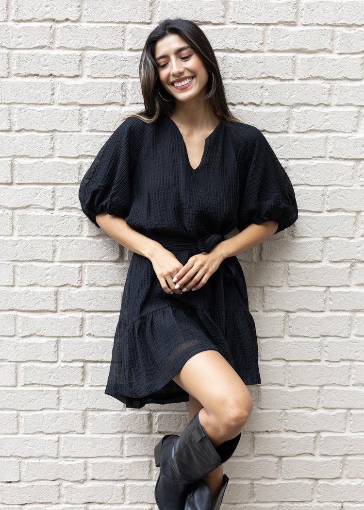 Raven Mini Dress-Hand In Pocket