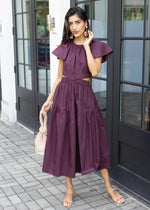 Allegra Cutout Midi Dress-Hand In Pocket