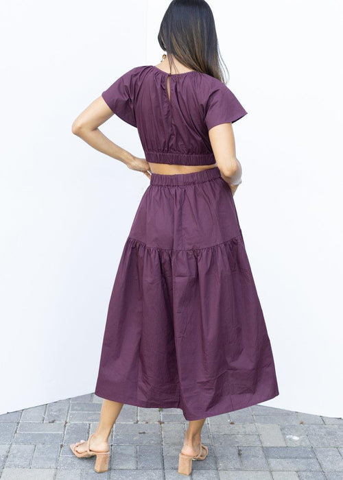 Allegra Cutout Midi Dress-Hand In Pocket