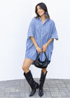 Elan Nellie Denim Shirt Dress ***FINAL SALE***-Hand In Pocket