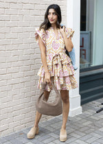Elan Gracie Ruffle Sleeve Dress-Hand In Pocket