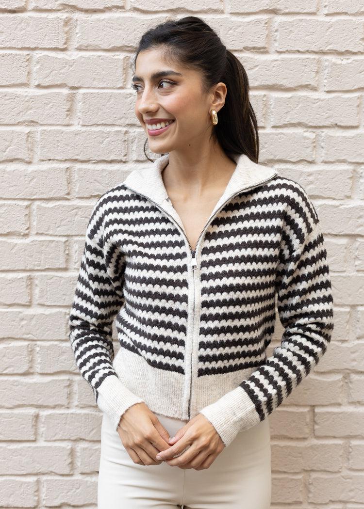 RD Style Yor Full Zip Cardigan ***FINAL SALE***-Hand In Pocket