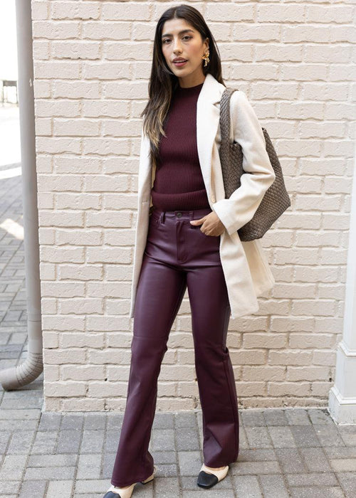 Pistola Dana Bootcut - Dark Rose-Hand In Pocket