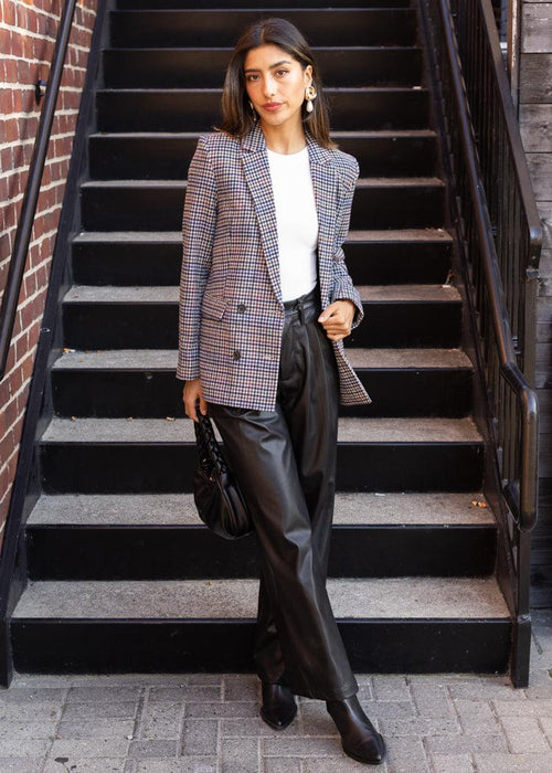 Rails Jac Houndstooth Blazer-Hand In Pocket