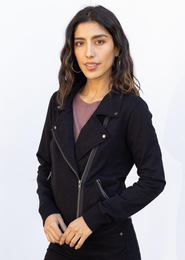 Bobi Moto Jacket-Hand In Pocket