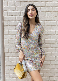 Adelyn Rae Randa Sequin Mini Dress ***FINAL SALE***-Hand In Pocket