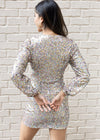 Adelyn Rae Randa Sequin Mini Dress-Hand In Pocket