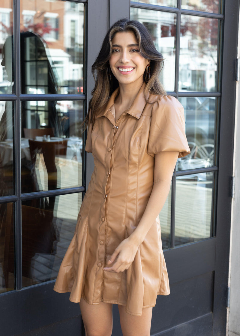 Tart Thora Dress - Soft Brown-Hand In Pocket