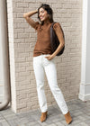 London Fringed Pullover-Taupe ***FINAL SALE***-Hand In Pocket