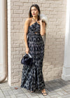 ASTR The Label Madeline Halter Dress - Black/Silver ***FINAL SALE***-Hand In Pocket