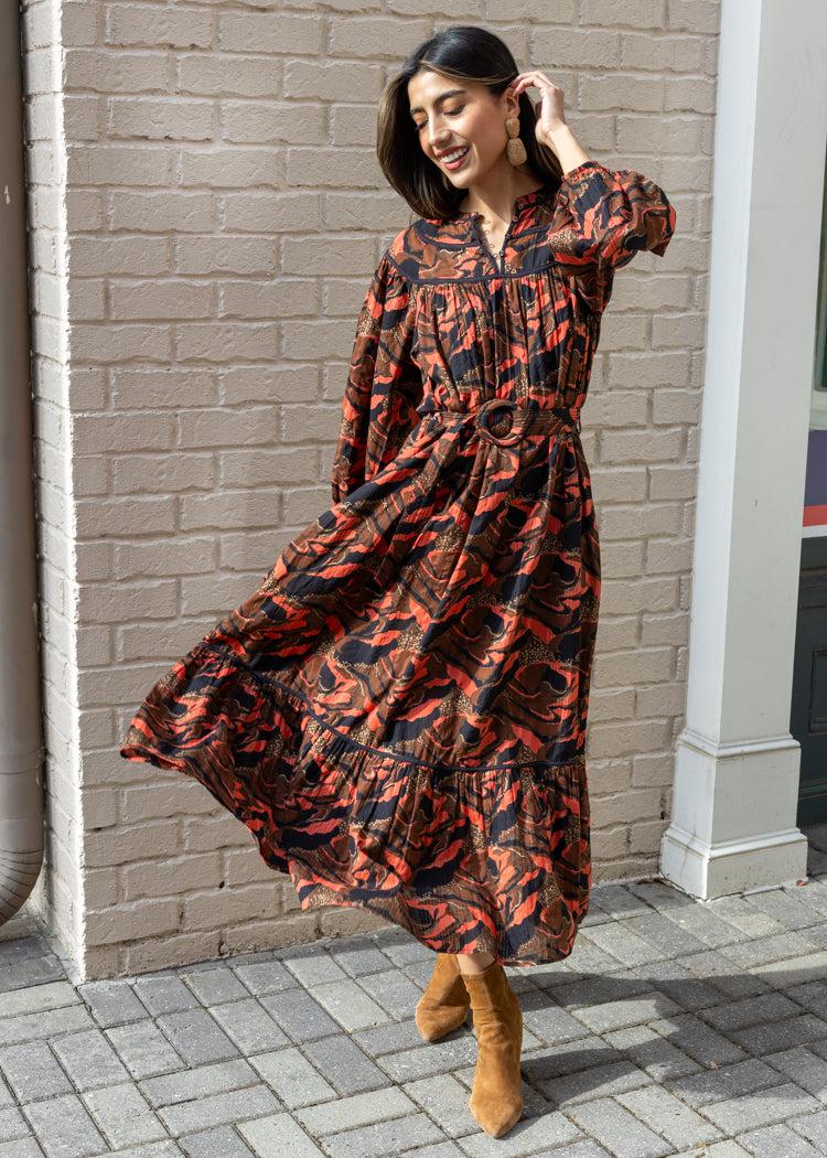 Cleobella Sabine Midi Dress - Canyon ***FINAL SALE***-Hand In Pocket