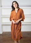 Mersea Mallorca Kaftan Dress - Bronze-Hand In Pocket