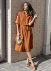 Mersea Mallorca Kaftan Dress - Bronze-Hand In Pocket
