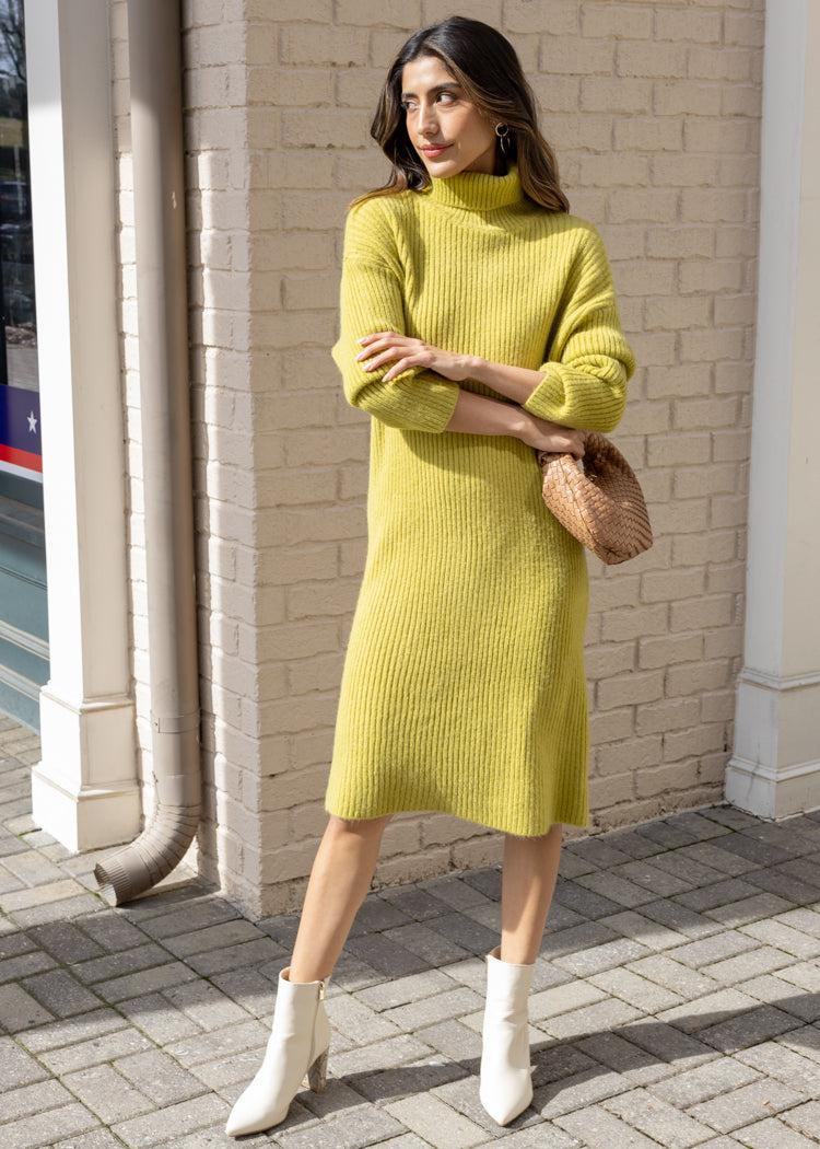 Sandra Turtleneck Sweater Dress *** FINAL SALE ***-Hand In Pocket