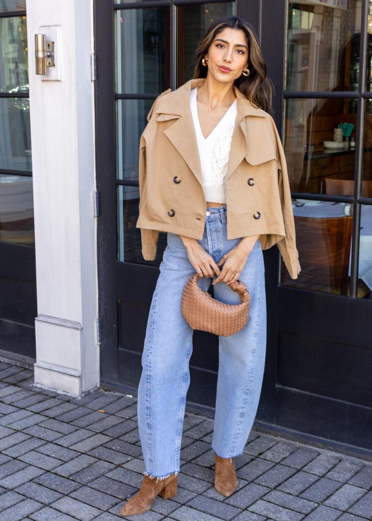 Heartloom Emma Jacket - Khaki-Hand In Pocket