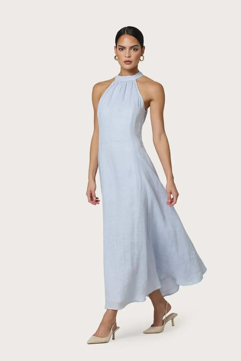 misty blue dresses Lusana Piper Dress keyhole cutout and open Plus Size Amazon Black shimmer Color:WHITE DOVE MULTI