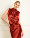 Line + Dot Parven Top - Cognac