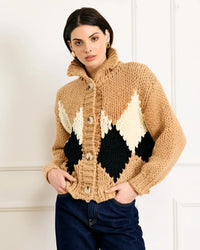 Line + Dot Weller Sweater- Camel-Hand In Pocket