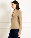 Line + Dot Atleigh Sweater- Oatmeal-Hand In Pocket