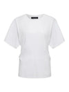 Sanctuary Shirred Waist Dolman - White-Hand In Pocket