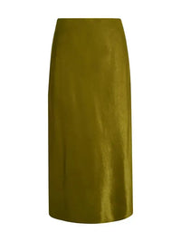 Sanctuary Everyday Midi Skirt - Martini Olive-Hand In Pocket