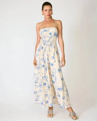 Line + Dot Mykonos Maxi Dress - Ivory-Hand In Pocket