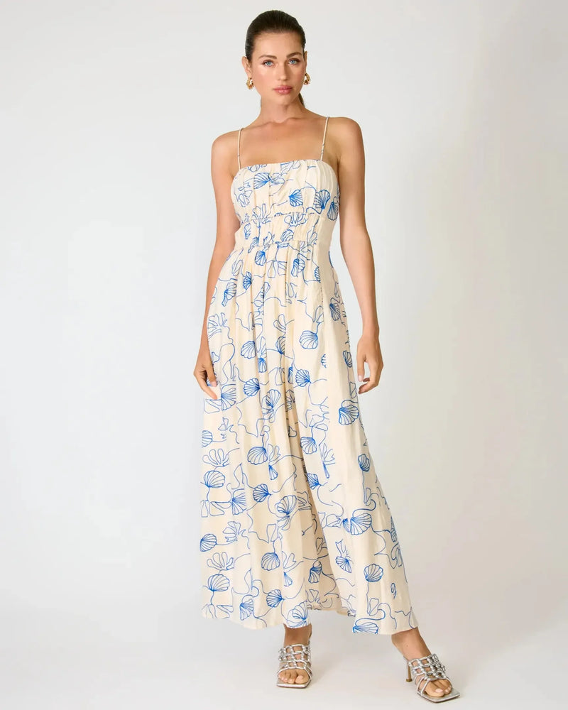 Line + Dot Mykonos Maxi Dress - Ivory-Hand In Pocket