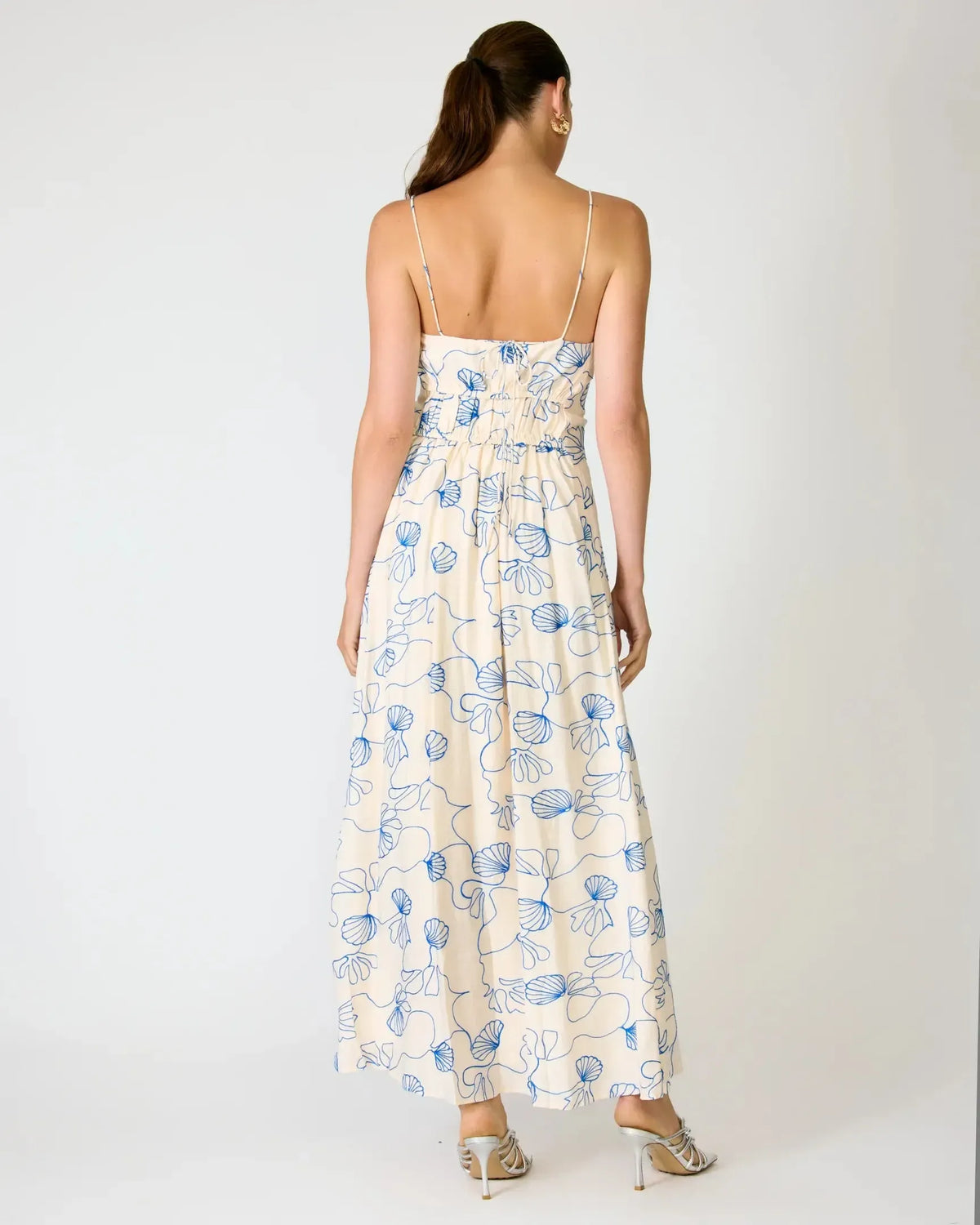 Line + Dot Mykonos Maxi Dress - Ivory-Hand In Pocket