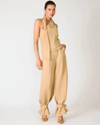 Line + Dot Lelio Top - Tan-Hand In Pocket