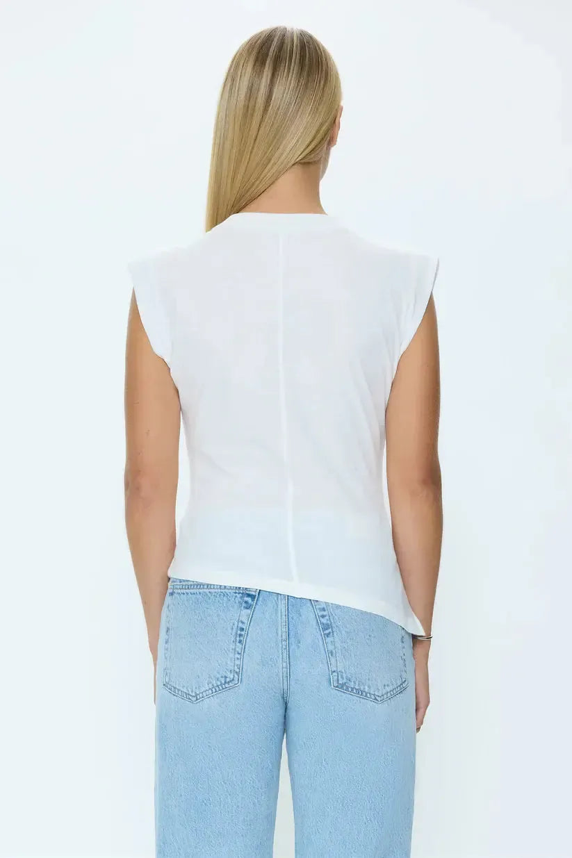 Pistola Nya Tee - Le Blanc-Hand In Pocket