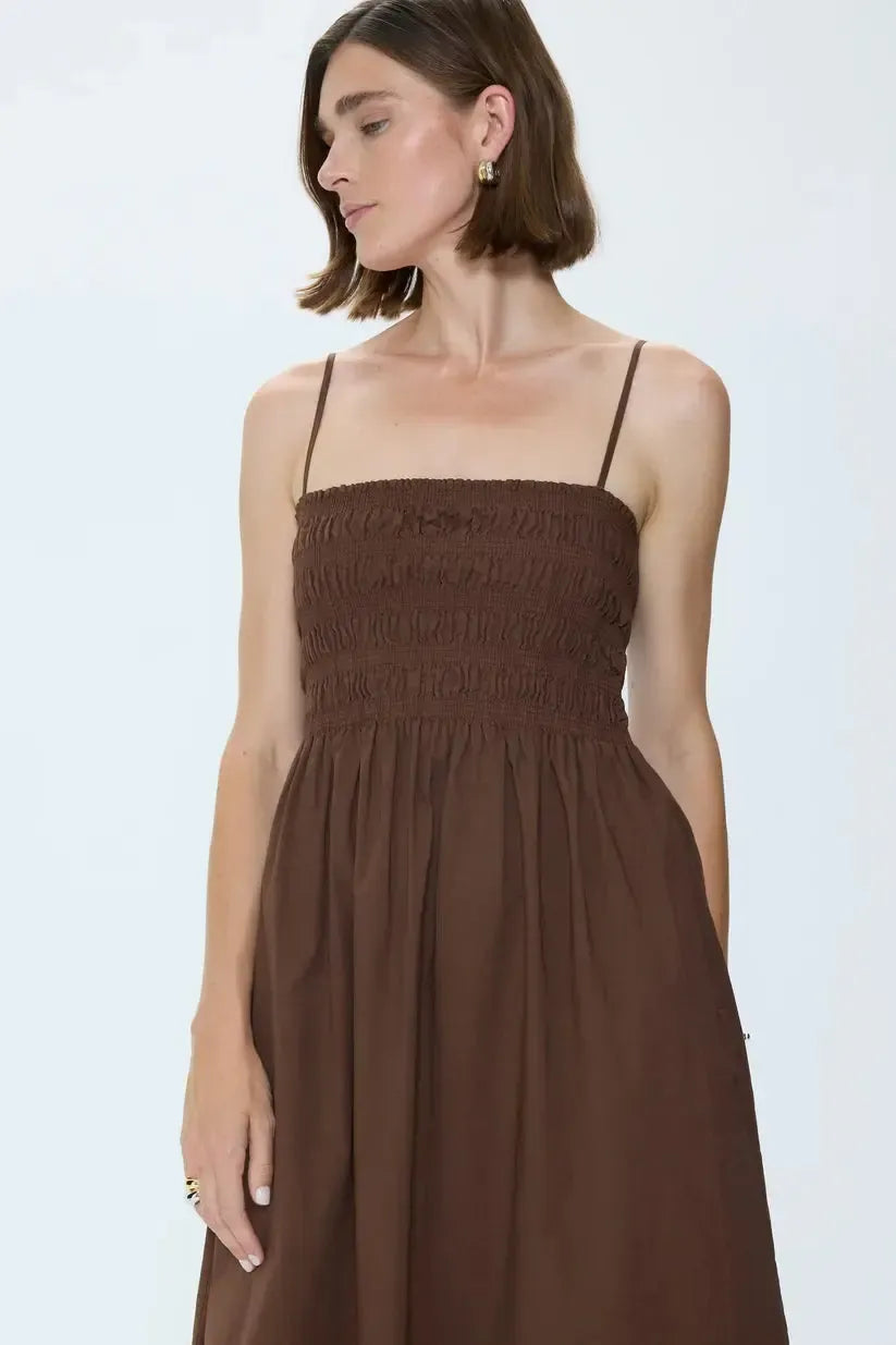Pistola Bianca Dress - Bruna-Hand In Pocket
