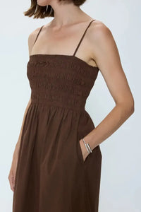 Pistola Bianca Dress - Bruna-Hand In Pocket