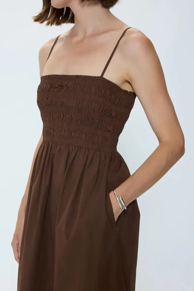 Pistola Bianca Dress - Bruna-Hand In Pocket