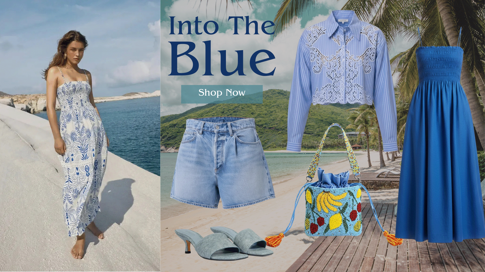 Desktop into the blue collection