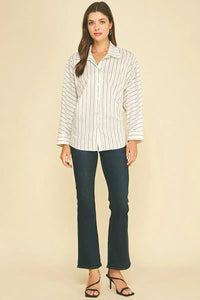 Sienna Top - Khaki Multi