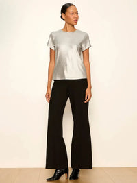 Sanctuary Shine Perfect Tee - Liquid Silver-Hand In Pocket