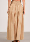Elan Nikki Maxi Skirt - Taupe-Hand In Pocket